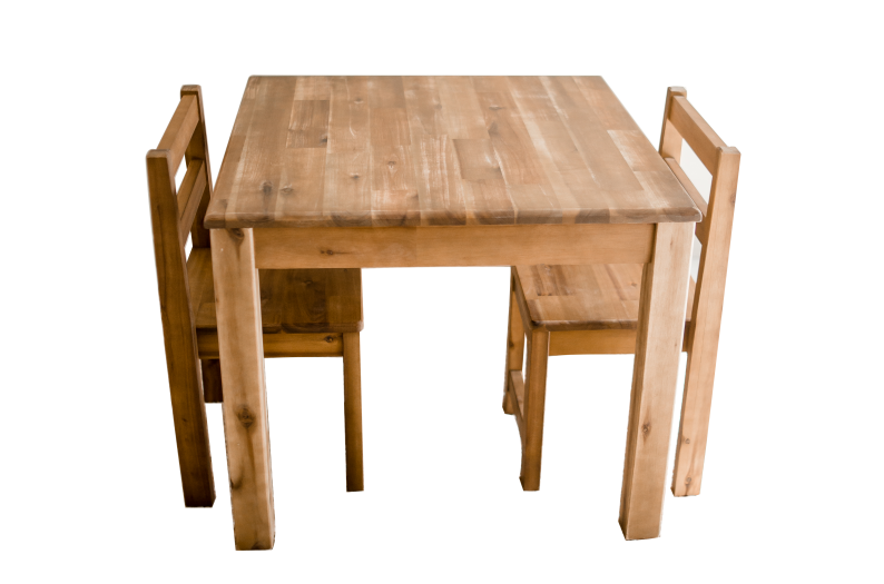 Acacia Standard Kids Table with 2 Standard Chairs