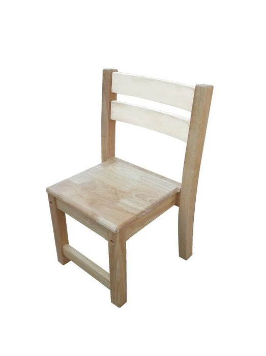Rubberwood Stacking Kids Chairs in Pair