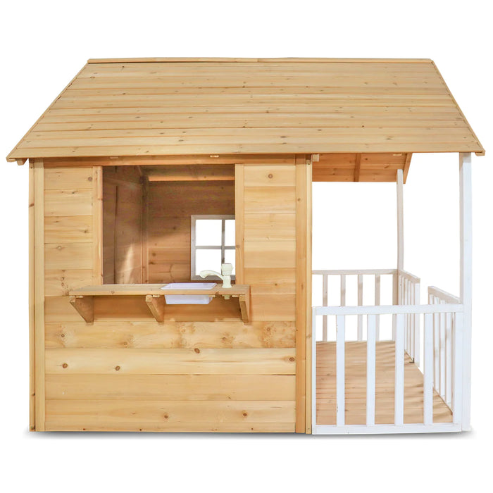 Lifespan Kids Camira Wooden Spacious Cubby House with Front Porch