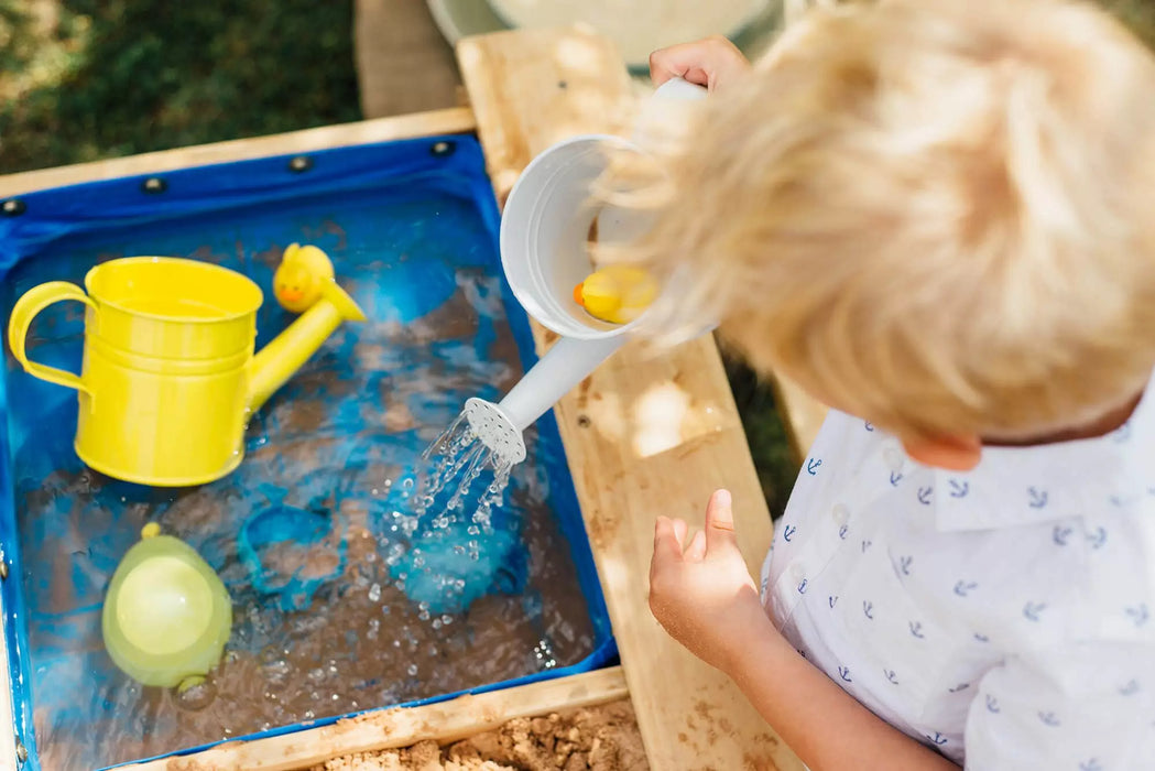 Plum Wooden Sand and Water Table with Benches