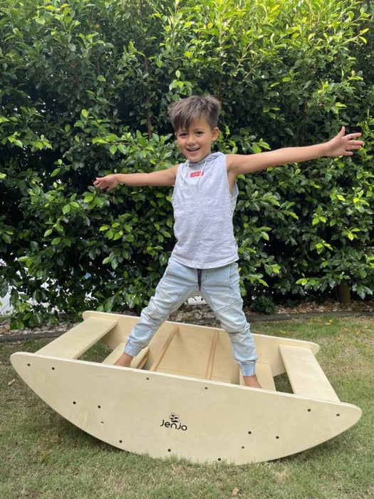 Kids Wooden Boat See Saw