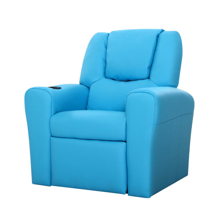 Kids Recliner Chair in Blue