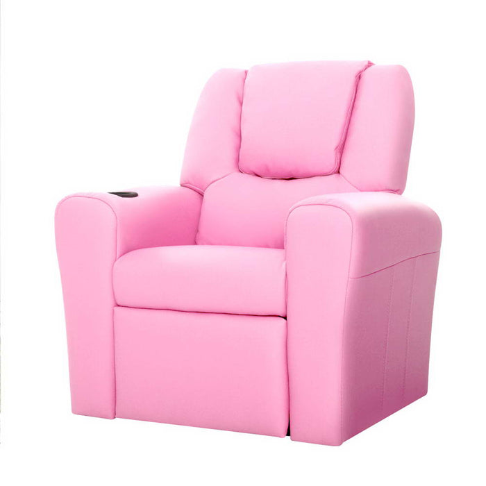 Kids Recliner Chair in Pink