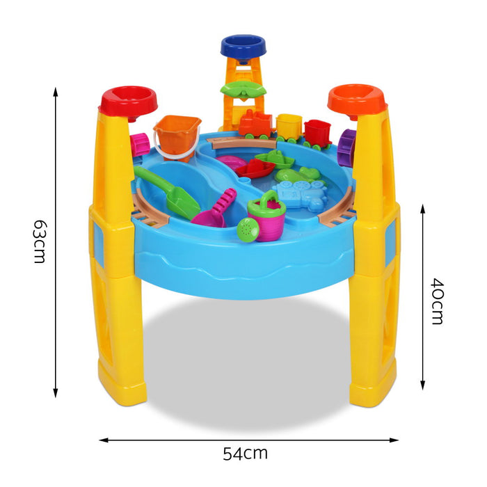 Keezi Kids 26 Piece Sand and Water Play Table with Umbrella