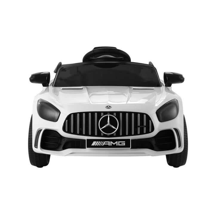 Kids 12V Mercedes-Benz AMG GTR Electric Ride On Car - White