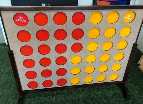 Giant Connect Four Game Set - 42 discs all inserted