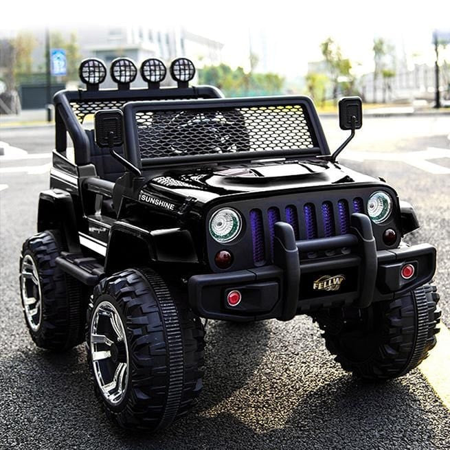 Kids Jeep Off-Road Electric Car - black
