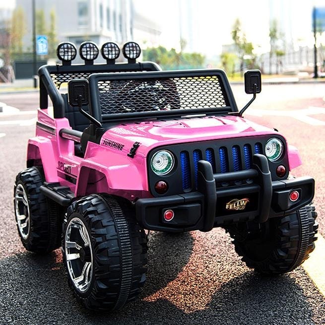Kids Jeep Off-Road Electric Car - in pink