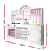 White And Pink Kids Wooden Kitchen Play Set dimension