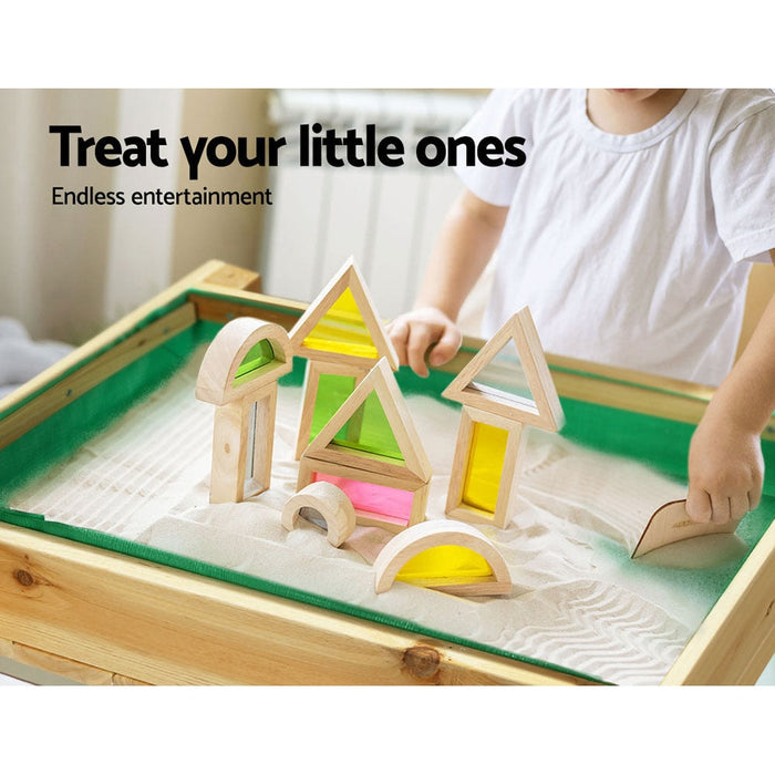 Keezi Wooden Kids Sand and Water Tables with Covers - Baby & Kids > Toys