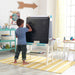Create N Play Easel - little boy wiriting on a chalkboard