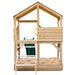 Full image of Bentley Play Cubby House showing the ladder side in white background