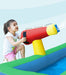 Crocadoo Slide And Splash - toddler using the water gun