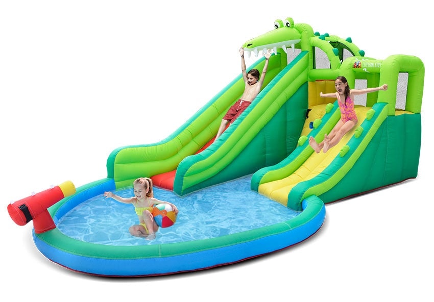 Crocadoo Slide And Splash - kids enjoying