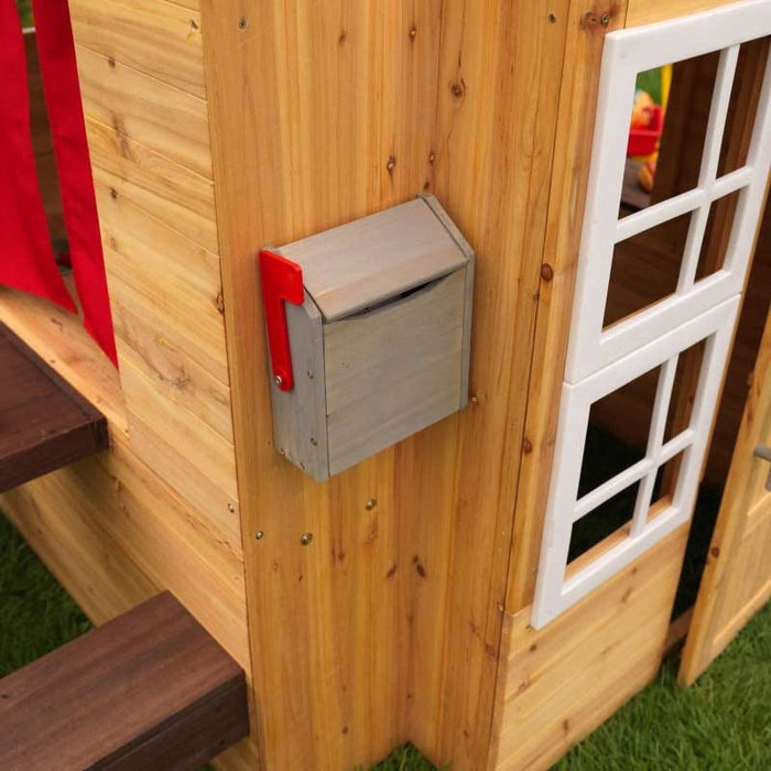 Modern Outdoor Cubby House - mailbox