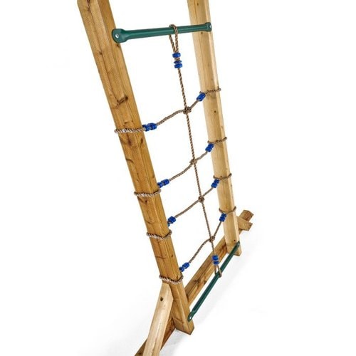 Plum Monkey Bars - rope ladder view