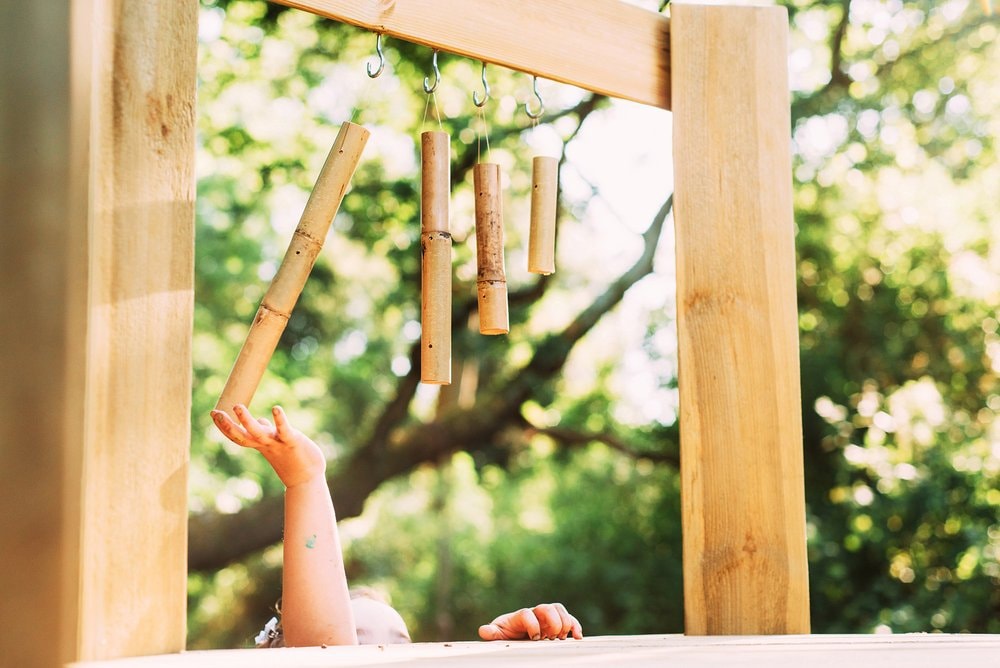 Woodland Treehouse - wooden chimes