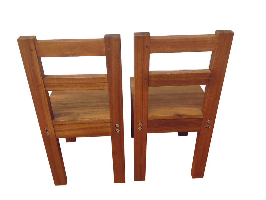 2-piece Kids Acacia Standard Chairs