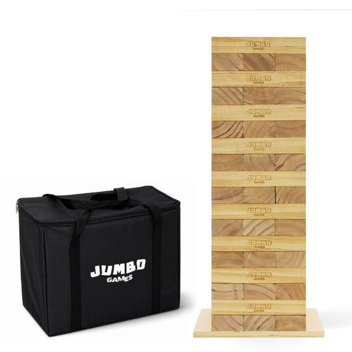 Jumbo Stack Tower by Jumbo Games stacked blocks close-up