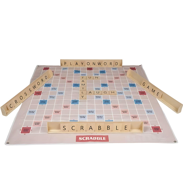 close up of the giant scrabble board