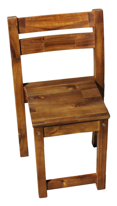 40cm High Stacking Acacia Chair
