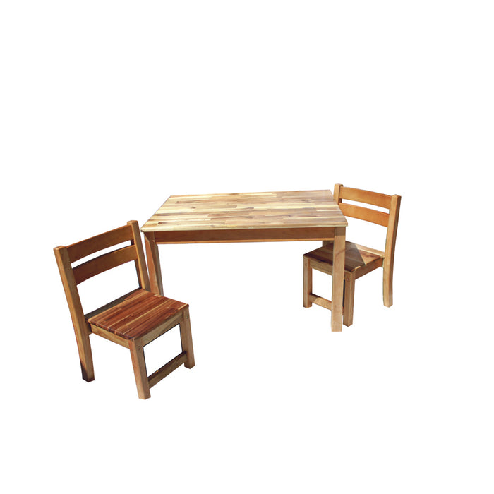 Kids Wooden Study Desk with Storage and Chairs