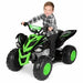 12v Yamaha Raptor ATV Kids Ride On - Green - Kids Ride on Car