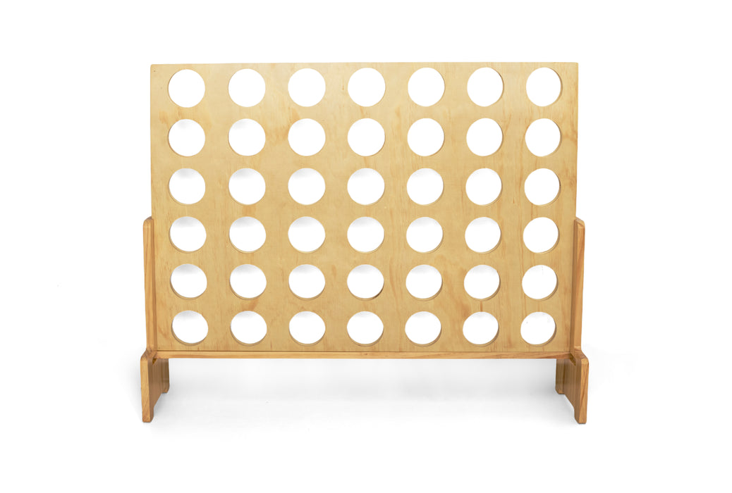 Jumbo Games Four in a Row: Giant Wooden Four-in-a-Row Game