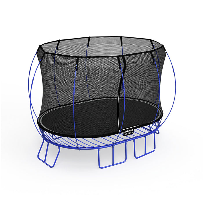 2.4m x 3.4m Medium Oval Trampoline by Springfree - Blue