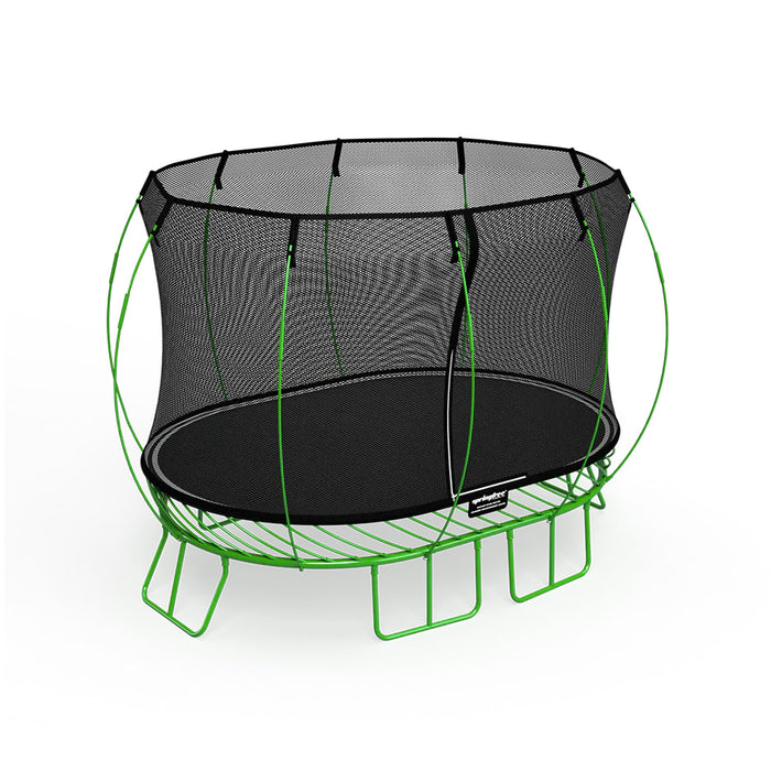 2.4m x 3.4m Medium Oval Trampoline by Springfree - Green