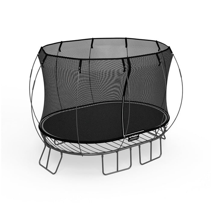 2.4m x 3.4m Medium Oval Trampoline by Springfree - GunMetal Grey