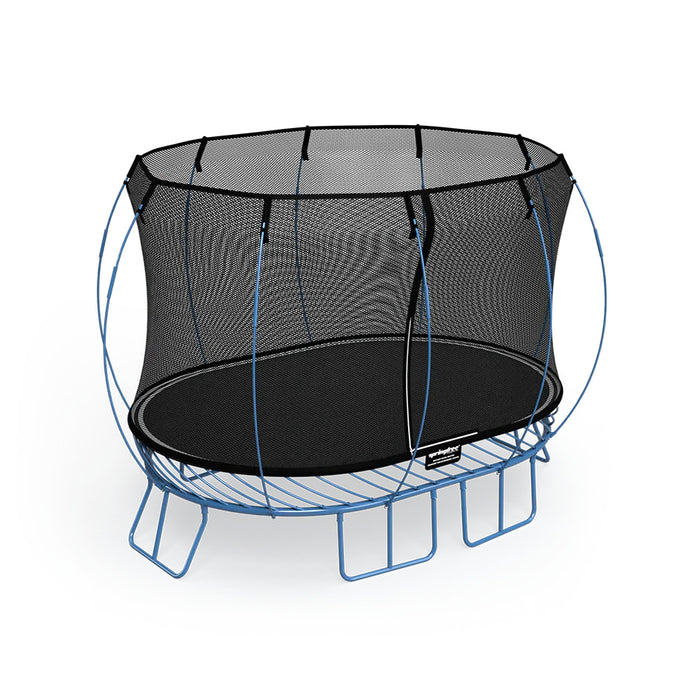 2.4m x 3.4m Medium Oval Trampoline by Springfree - Minty Blue