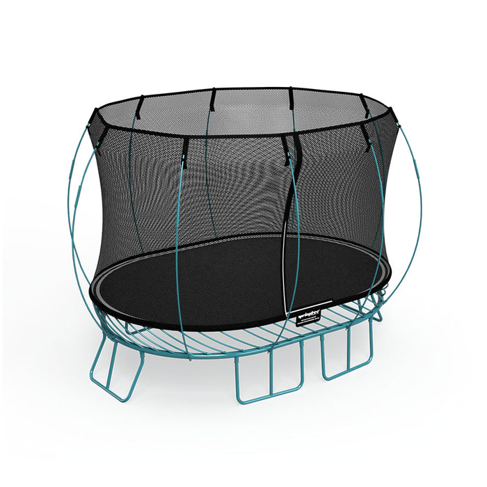 2.4m x 3.4m Medium Oval Trampoline by Springfree - Steely Wind