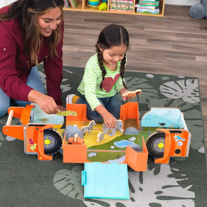 KidKraft Safari 2-in-1 Ride and Play Ride On Toy