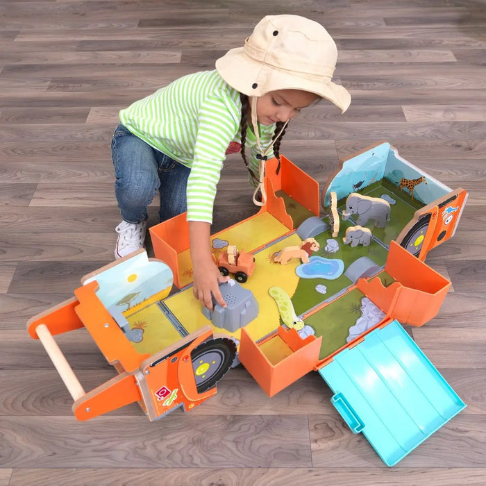 KidKraft Safari 2-in-1 Ride and Play Ride On Toy
