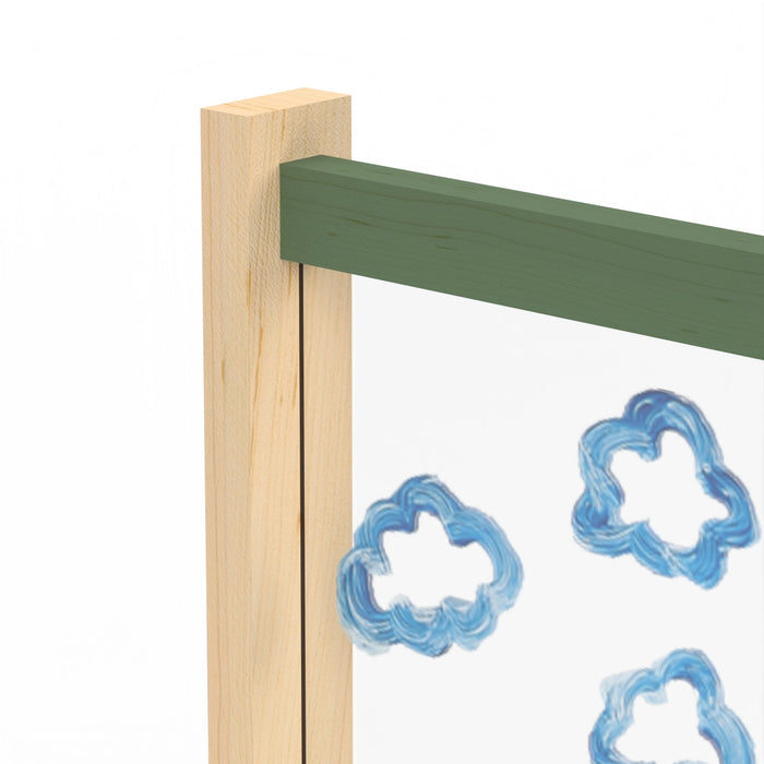 Outdoor Wooden Easel - timber finish