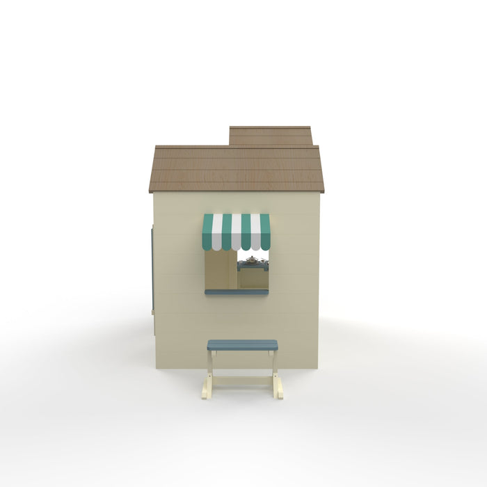 Beach House Wooden Playhouse - side view
