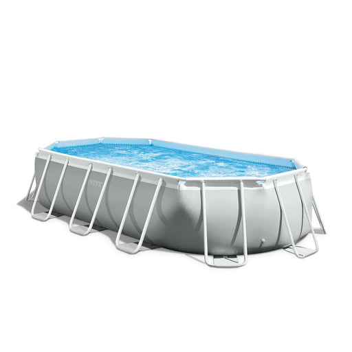 Intex oval prism frame pool measuring 1.22m deep