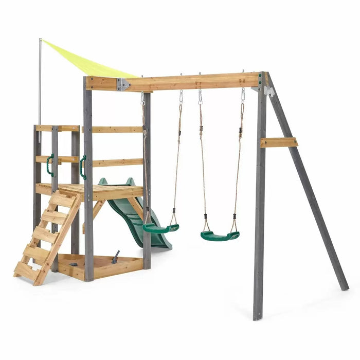 Plum Barbary Swing and Slide with Sandpit