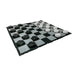 3m Giant Outdoor Checkers laid out and set up ready to play with a white background