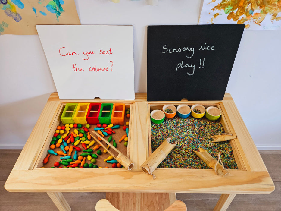 4 in 1 Activity Table + Assorted tray inserts