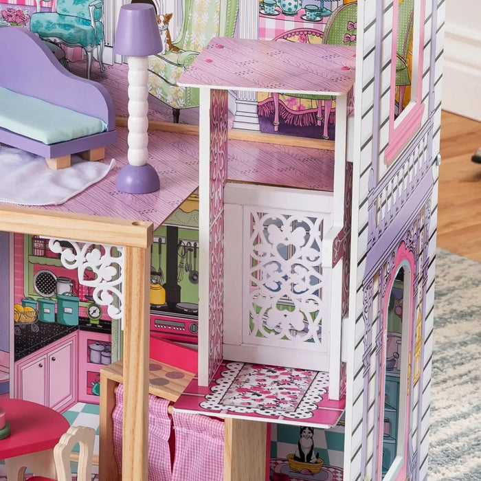 KidKraft Annabelle Pink Kids Dollhouse Mansion