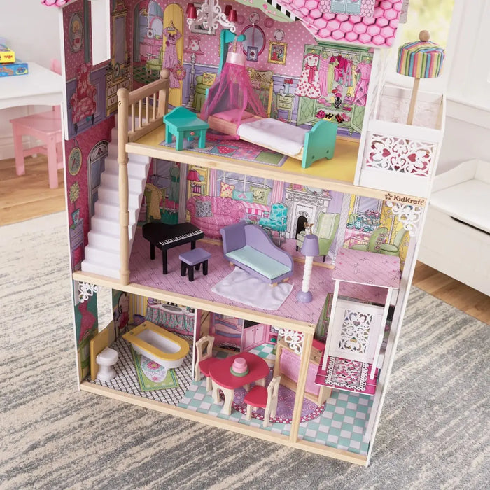 KidKraft Annabelle Pink Kids Dollhouse Mansion
