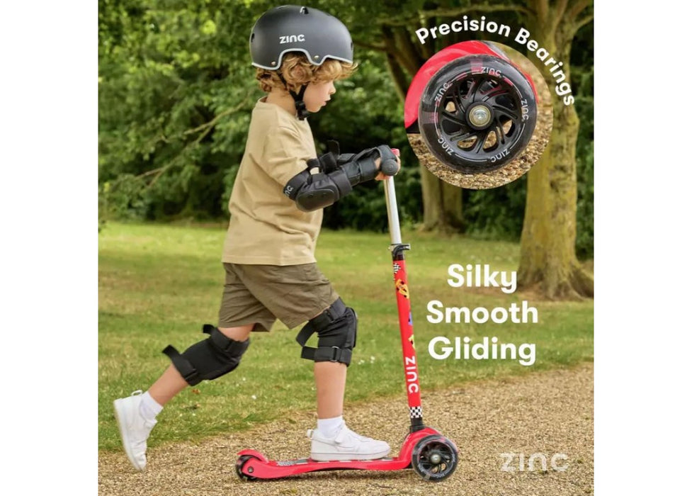 Zinc Explorer Tri Scooter Racecar deck detail