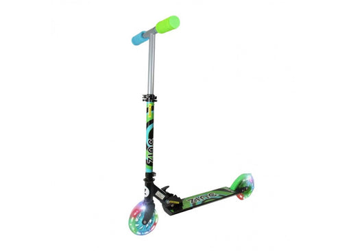 Zinc Twister Inline Folding Scooter Blue/Green