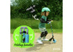 Zinc Twister Inline Folding Scooter Blue/Green grips