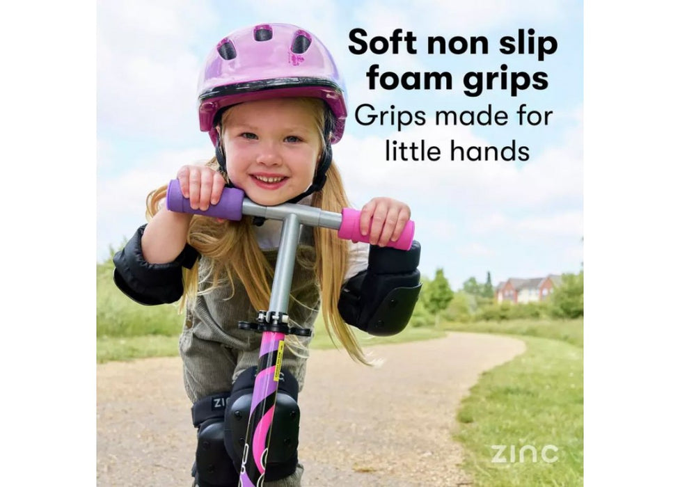 Zinc Twister Inline Folding Scooter Pink/Purple light-up wheels
