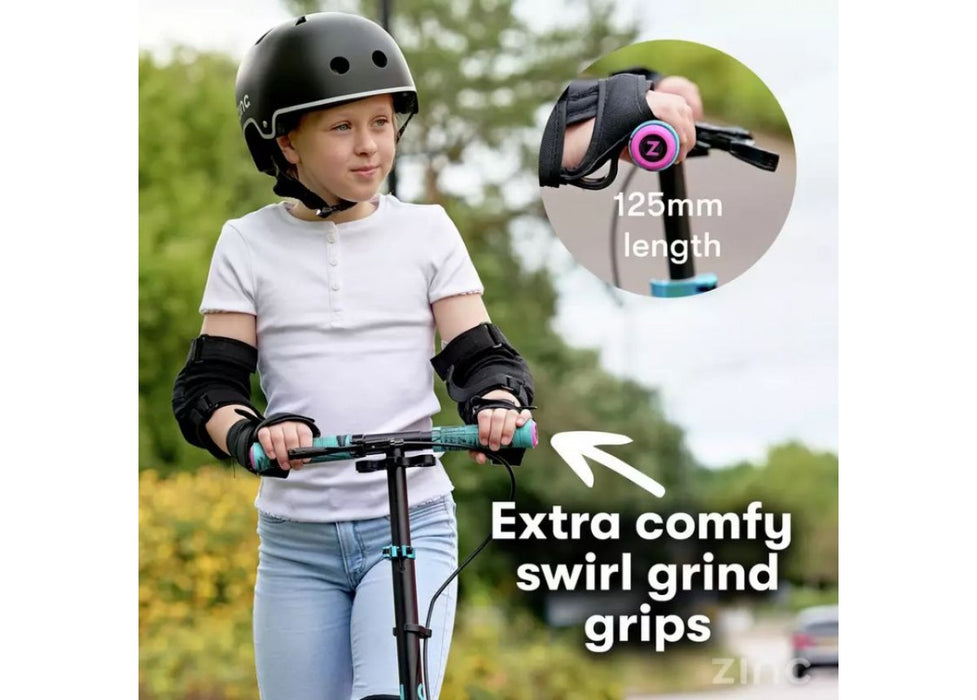 Zinc Verge Pro Big Wheel Folding Scooter Blue/Pink