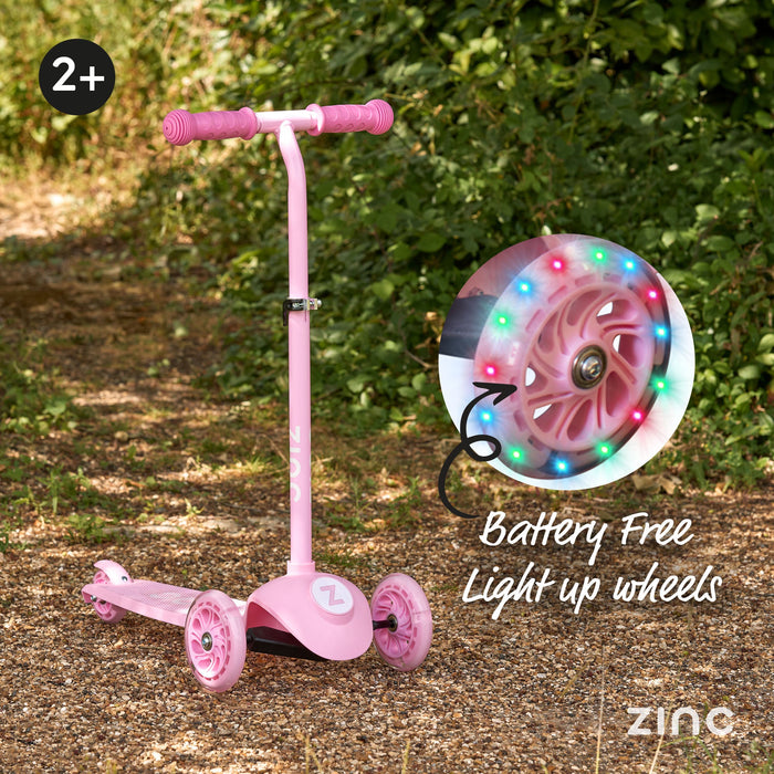 Zinc My First 3-in-1 Tri Scooter Pink front angle