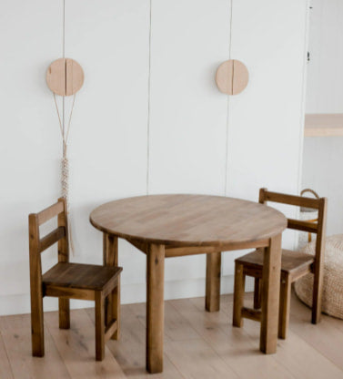 75cm Round Acacia Kids Table and Chairs - Table Only - Baby & Kids > Kid’s Furniture